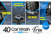 40 CAR WASH stories canva templates, a Social Media Template by Talipic Designs (Thumbnail 1 of 8)