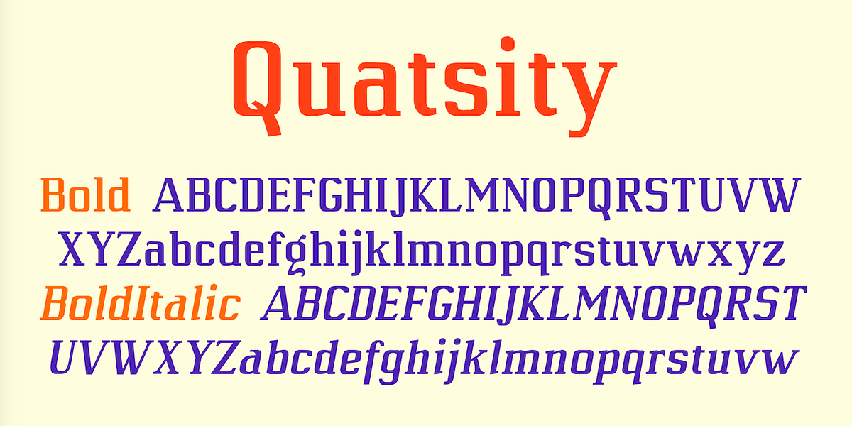 Quatsity, a Serif Font by Ingrimayne Type (Photo 7 of 8)