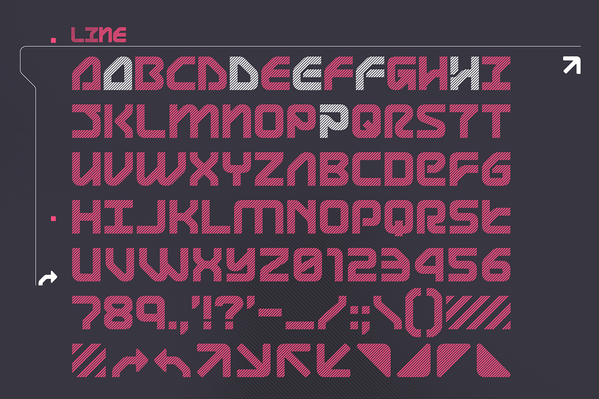 LUNA PARC Futuristic Font preview 5
