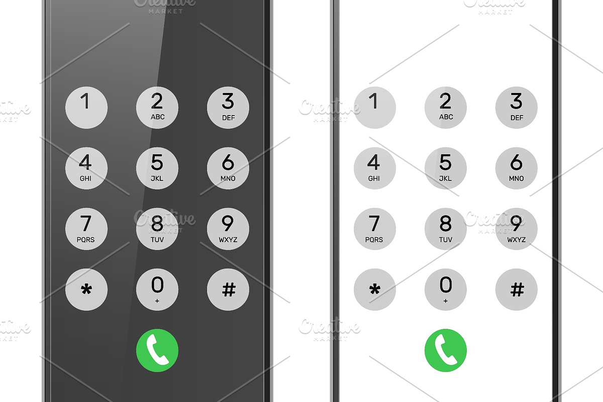 Realistic mobile phone with dial or, a Technology Illustration by Vectorbuum (Photo 2 of 3)
