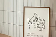 Silly Dogs hand drawn prints, an Illustration by Anastasiya Klempach (Thumbnail 2 of 10)