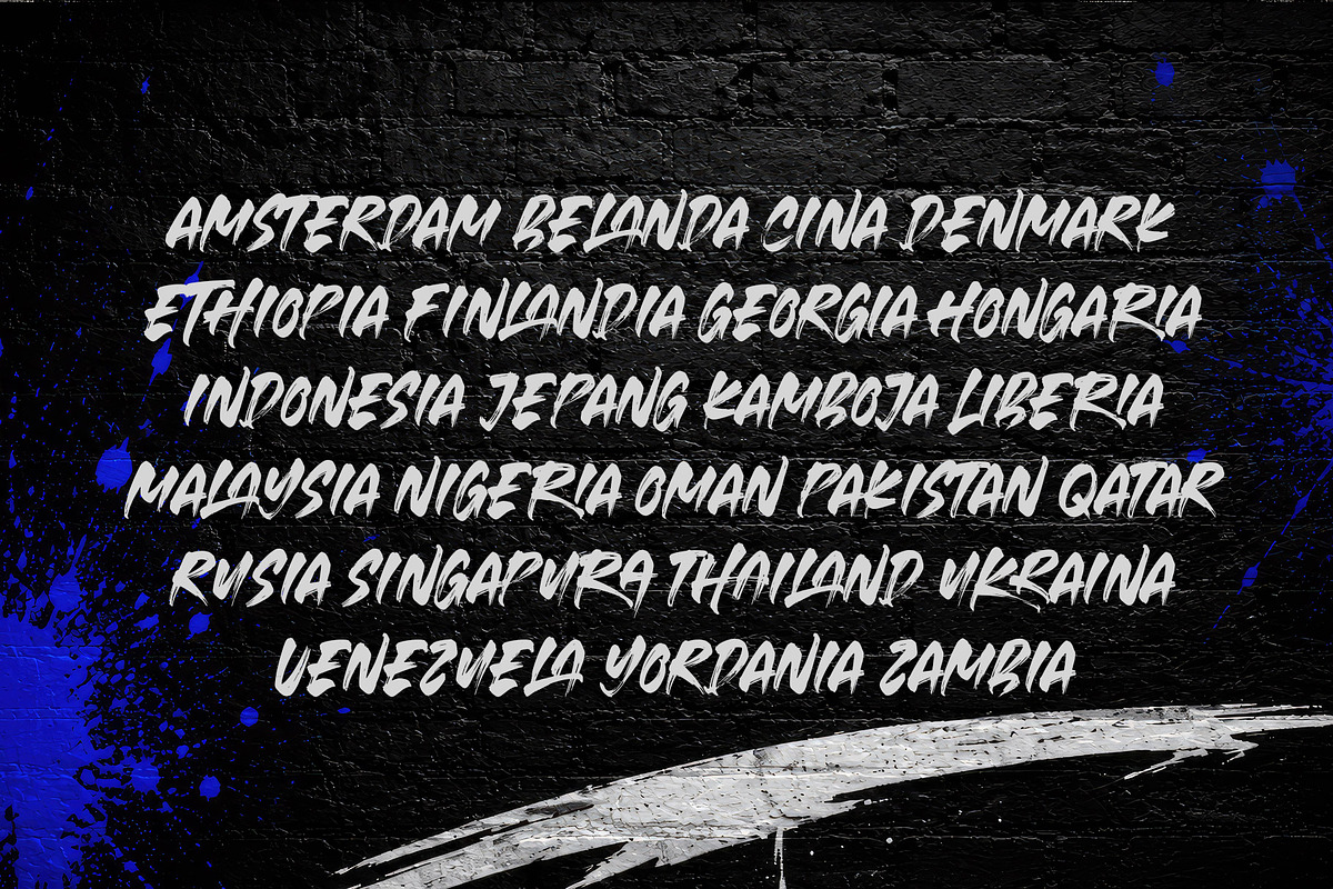 Million Space Urban Rough Font, a Handwritten Font by RantautypeStudio (Photo 7 of 17)