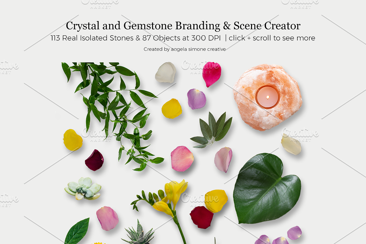 Crystal & Gemstone Mock Up Creator, a Product Mockup by angela simone creative (Photo 7 of 10)