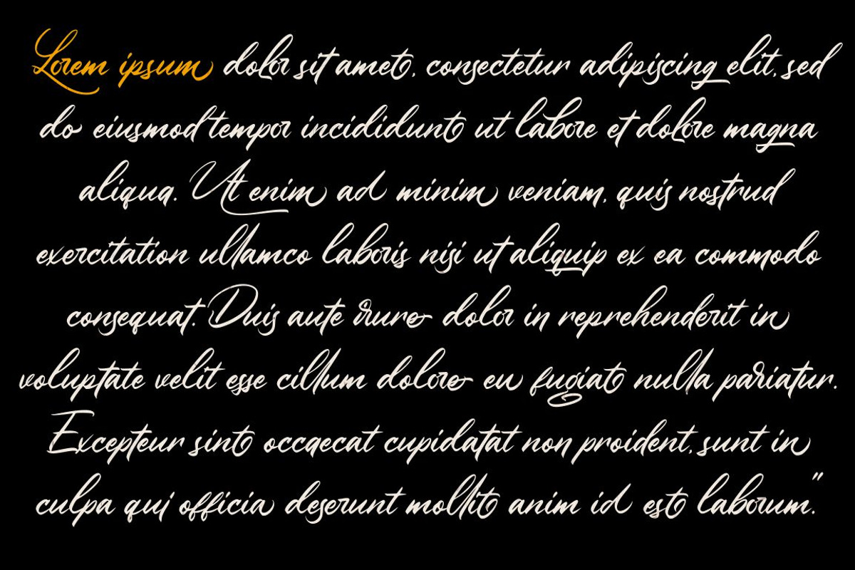 Winsberg - Script Handlettering preview 6
