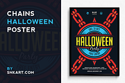 Chains Halloween Poster, a Flyer Template by SNK's (Thumbnail 1 of 3)