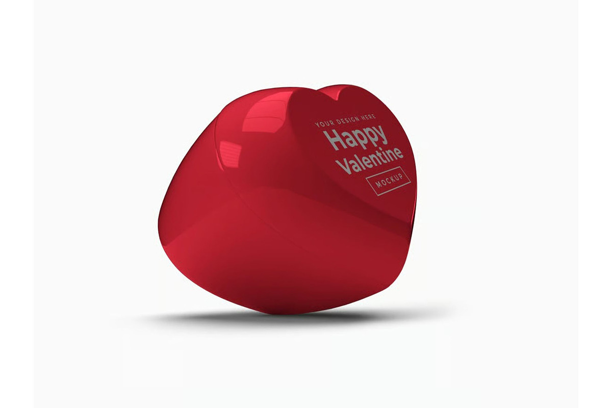 Heart Container with Lid Mockup, a Cups & Container Mockup by DesignRushMarket (Photo 6 of 11)