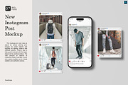 Social Media Instagram Mockup, an iPhone Mockup by Lxadesign (Thumbnail 1 of 9)
