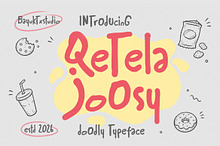 Qetela Joosy – Doodly Typeface Font