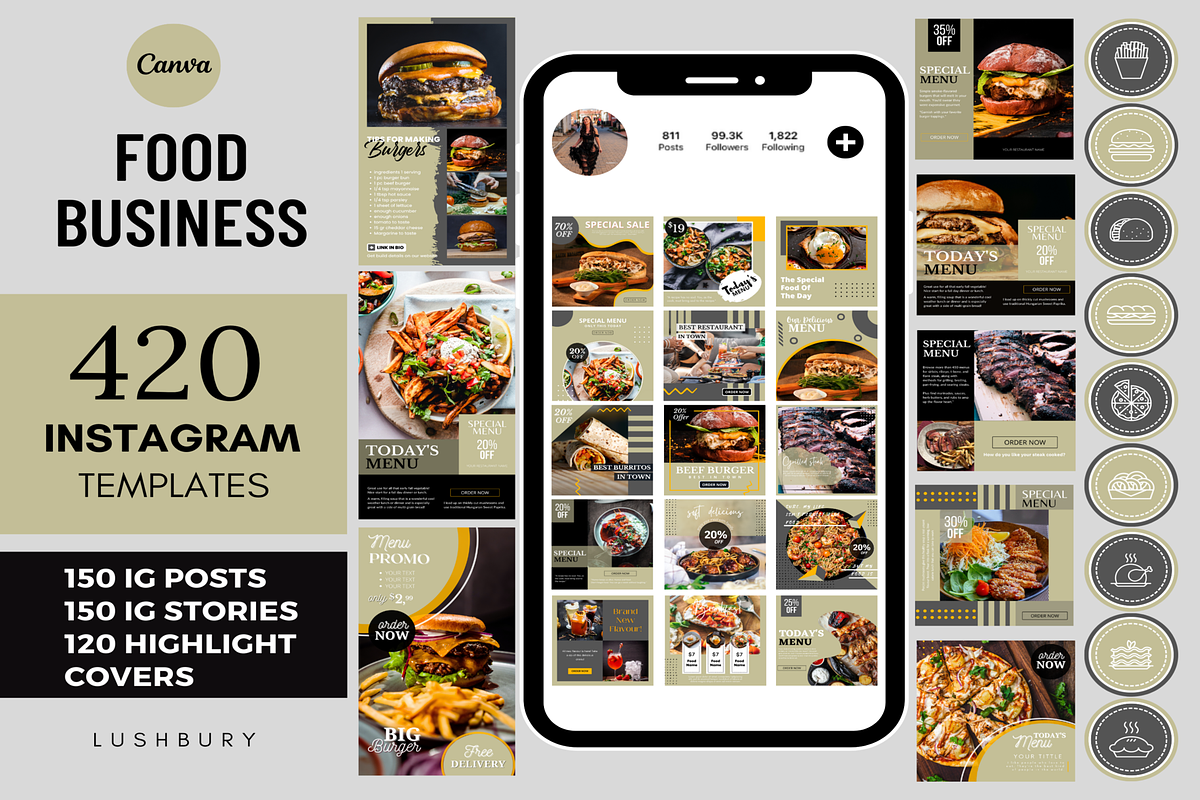 Animated Food Restaurant Instagram, a Social Media Template by LushBury (Photo 1 of 8)