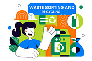 10 Waste Sorting and Recycling, an Object Illustration by denayunebgt (Thumbnail 4 of 4)