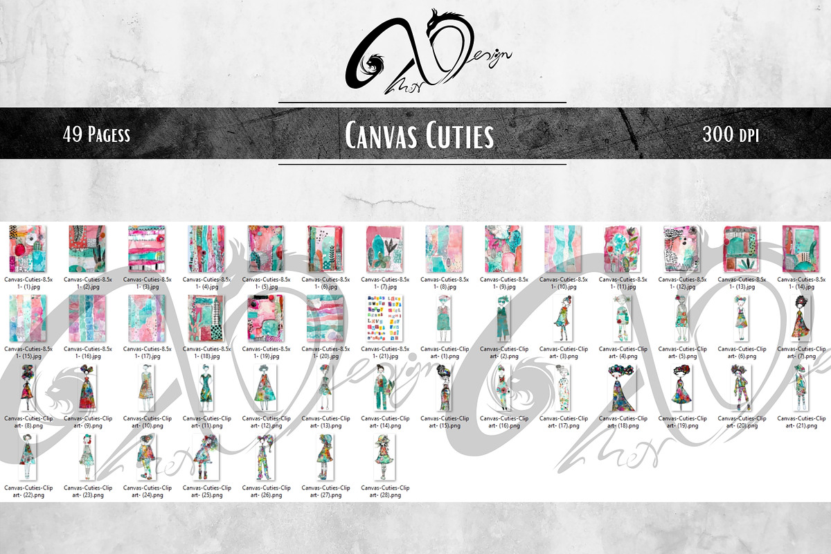 Canvas Cuties: Artsy Paper Dolls, a Person Illustration by NiiiNArt (Photo 6 of 7)