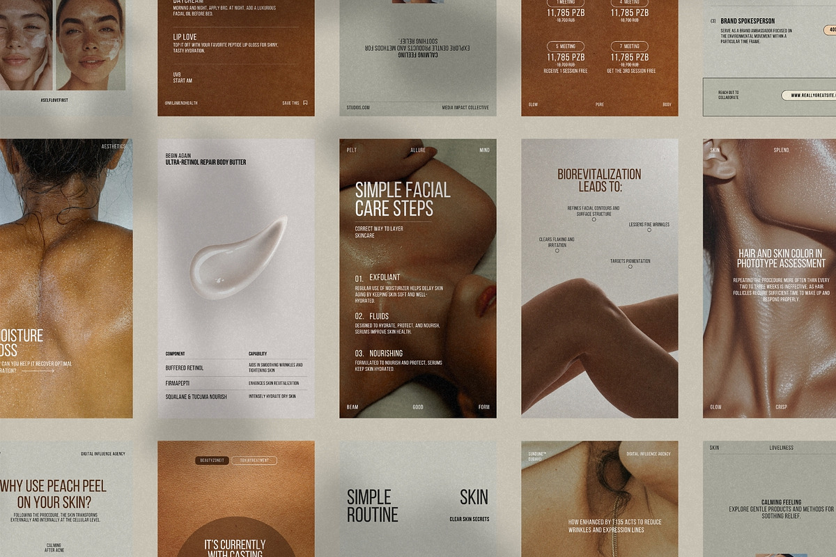 Canva Skincare Instagram Story Pack preview 6