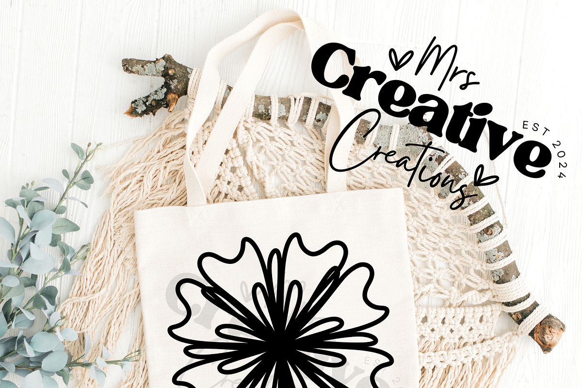 Flowers outline Bundle Clipart, a Graphic by Mrs. Creative Creations (Photo 4 of 7)