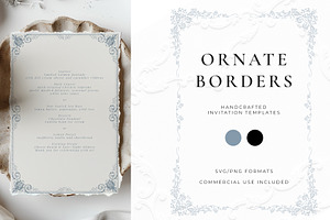 Ornate Borders Template, a Decorative Illustration by Century Library