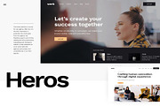 Werk UI 110 modern website layouts, an UI Kit Template by Lumina_ui_ux202 (Thumbnail 4 of 10)