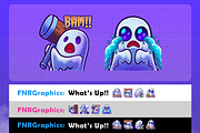 Cute Spooky Ghost Twitch Emotes, an Illustration by FNR Graphics (Thumbnail 4 of 5)