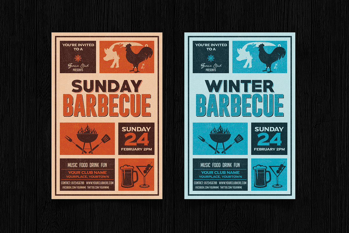 Winter BBQ Party Flyer, a Print Template by DesignWorkz (Photo 2 of 2)
