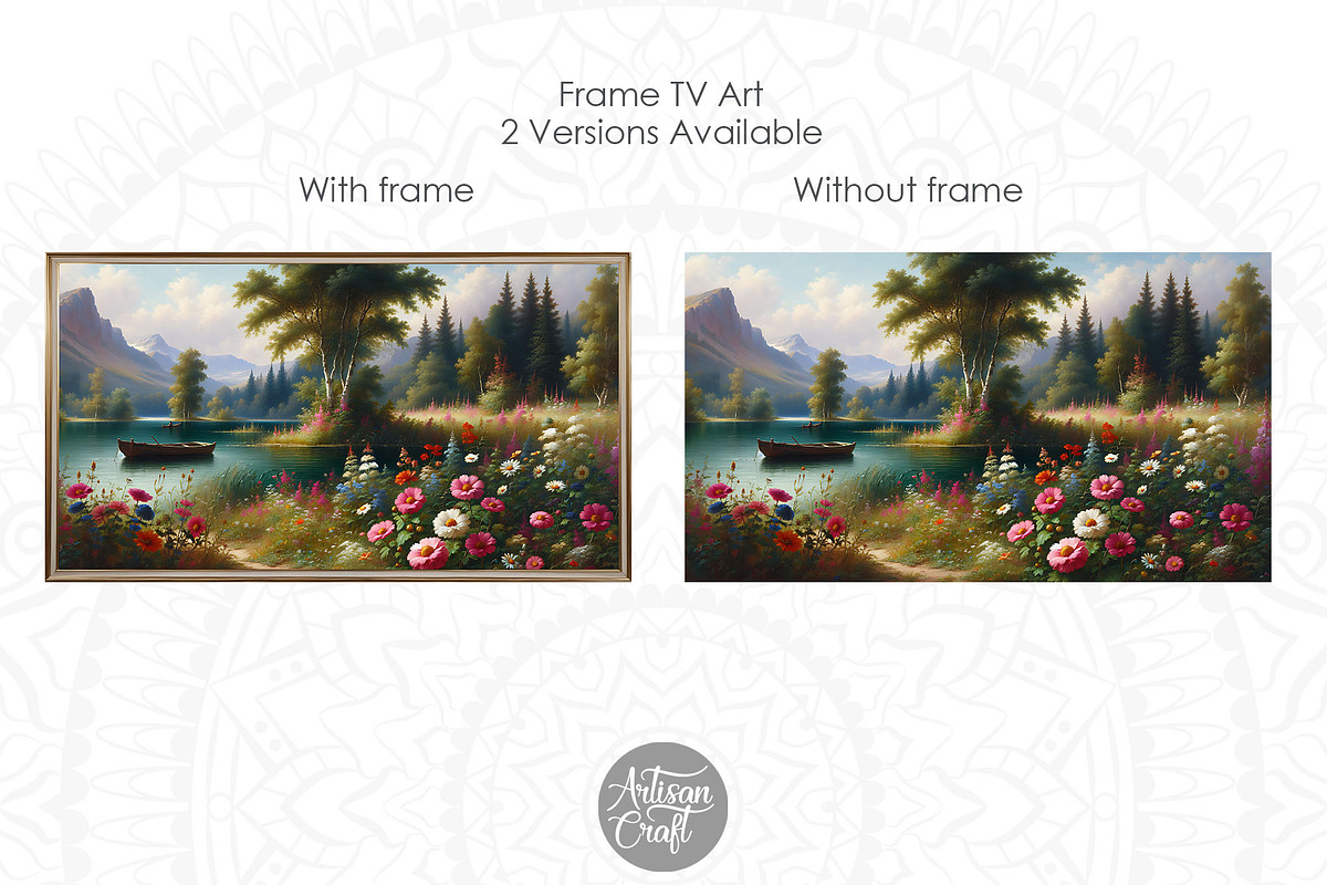 Wildflower Frame TV art, 4 paintings, a Background Graphic by Artisan Craft (Photo 5 of 7)