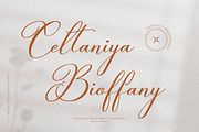 Celtaniya Bioffany Calligraphy, a Script Font by gracetype_studio (Thumbnail 1 of 14)