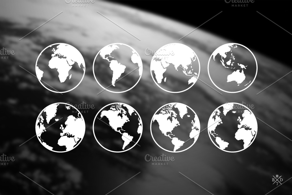 The Earth - 32 vector icons preview 5