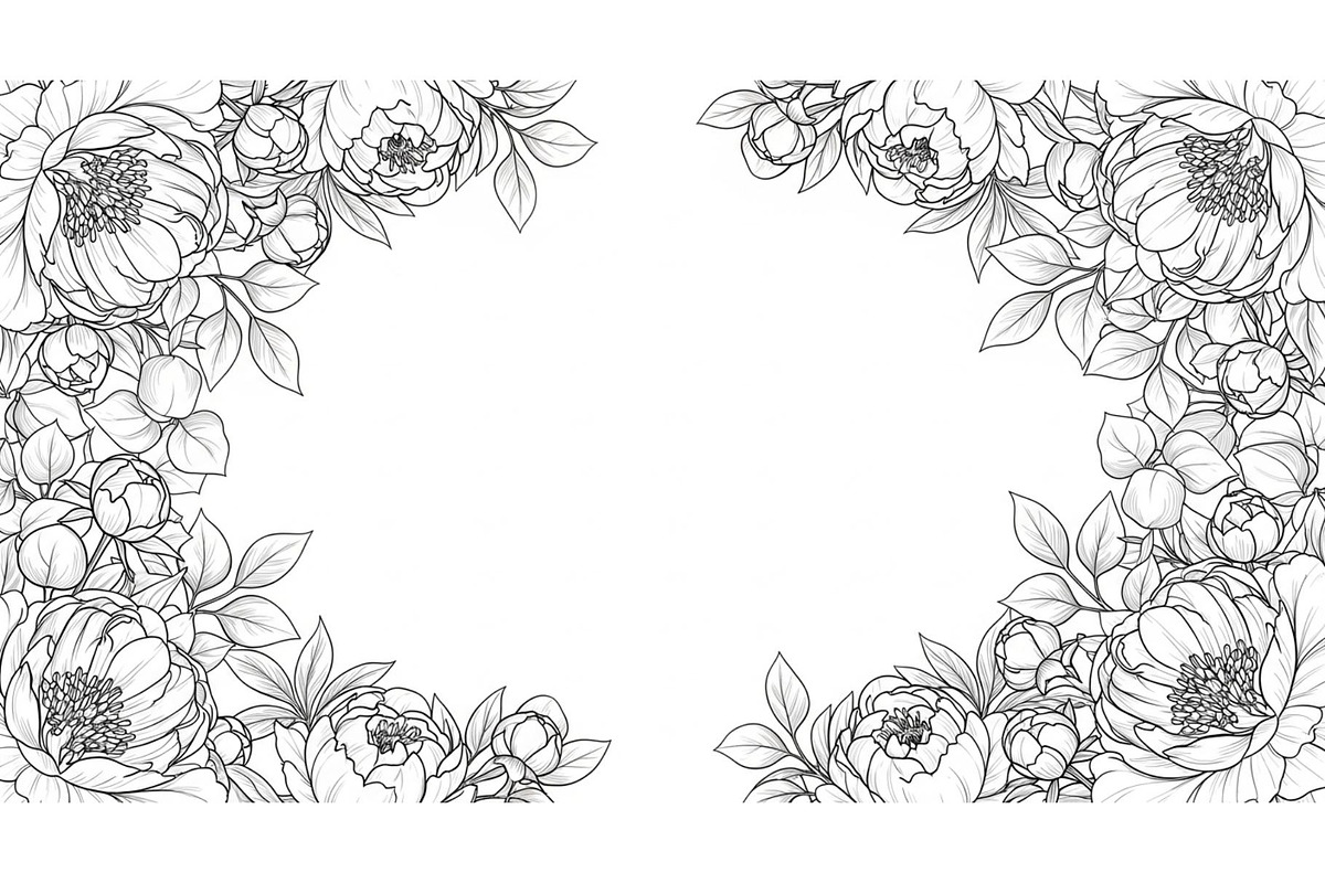Floral Frame SVG Bundle, an Illustration by Gaye Art (Photo 6 of 31)