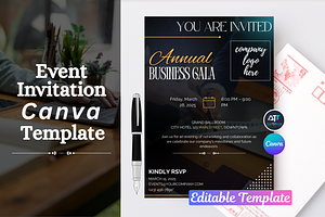 Corporate Event Invitation Template, an Invitation Template by AwaisTheTechie