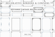 Decorative Borders and Corners, a Decorative Illustration by Century Library (Thumbnail 1 of 13)