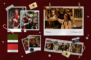 Christmas Polaroid Photo Mockup, a Product Mockup by ENATIVE