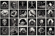 120 Macabre Halloween illustrations, an Object Illustration by Nocturnal Wolf (Thumbnail 3 of 12)