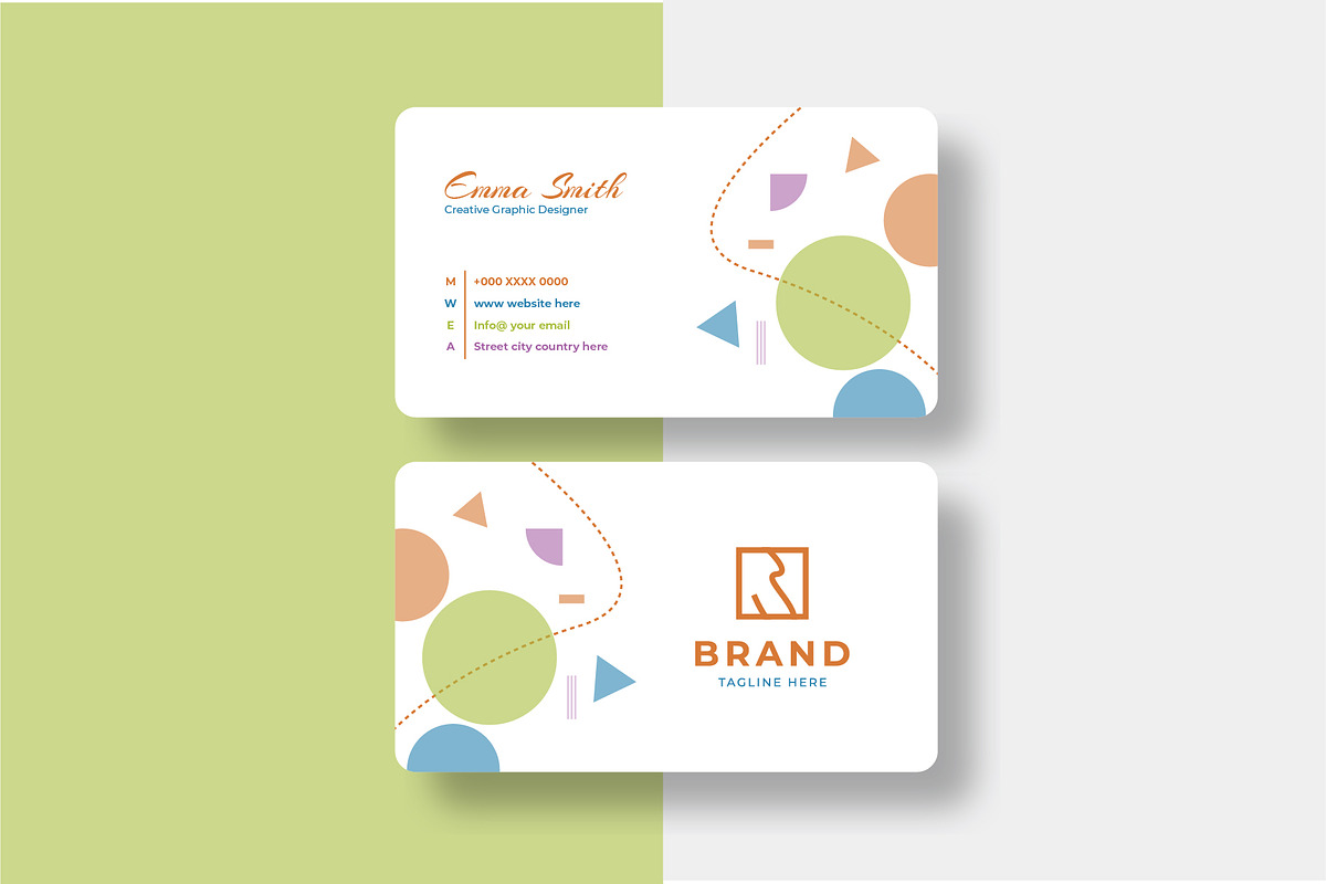 Business Card For Graphics Designers, a Business Card Template by M9 Design (Photo 1 of 3)