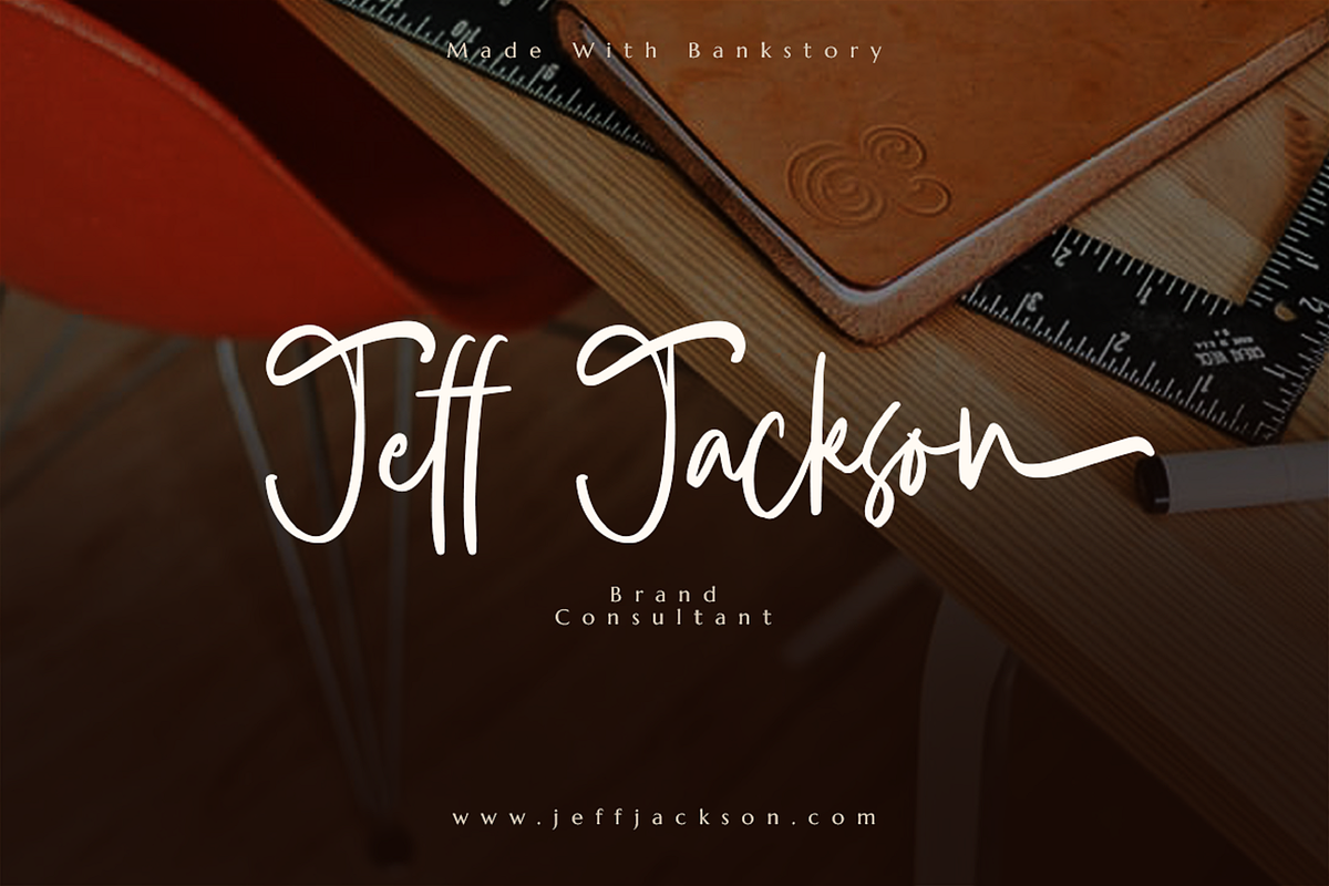 Bankstory - Handwritten Font preview 4