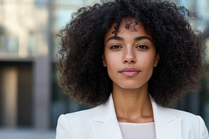 Confident woman in urban setting, a Photo by Beautiful things