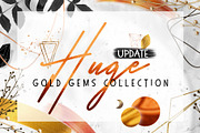 Gold Gems - trendy collection, a Decorative Illustration by Gluiki (Thumbnail 1 of 15)