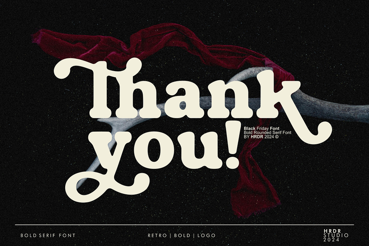 Black Friday - Bold Serif Font, a Serif Font by HRDR (Photo 11 of 11)