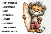 Whimsical Beach Animals Clipart, an Illustration by SinaCreation (Thumbnail 3 of 3)