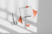 Envelope and Card Mockup 6 PSD files, a Merchandise Mockup by GraphicVil (Thumbnail 6 of 9)