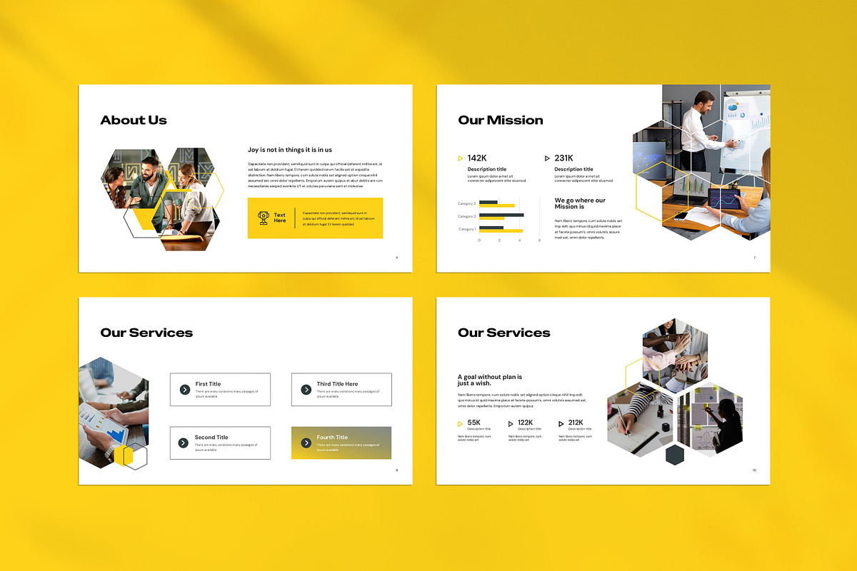 Hexalen Presentation Template, a Presentation Template by evgenystudio (Photo 4 of 8)