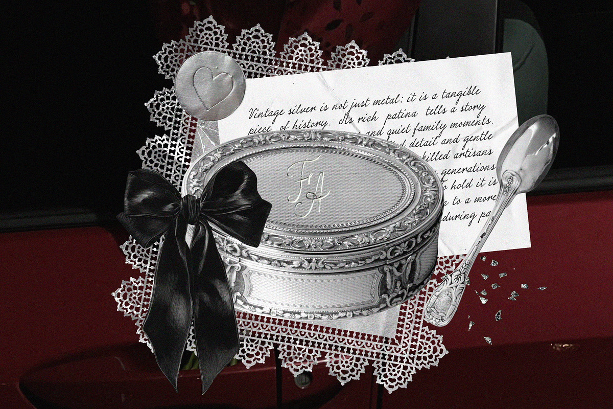 Silver Memoir Mixed-Media Collage, an Object Graphic by AnMark (Photo 9 of 17)