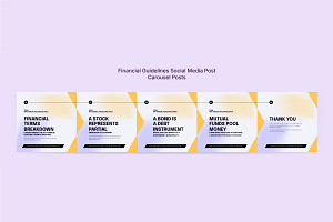 Colorful Financial Advice Media kit, a Social Media Template by thedesignsource