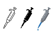 Laboratory Micropipette Vector Icon, an Object Graphic by Artonix (Thumbnail 2 of 3)