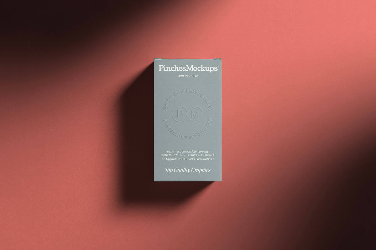 Embossed Box Mockup PMBM21, a Packaging Mockup by PinchesMockups© (Photo 7 of 8)