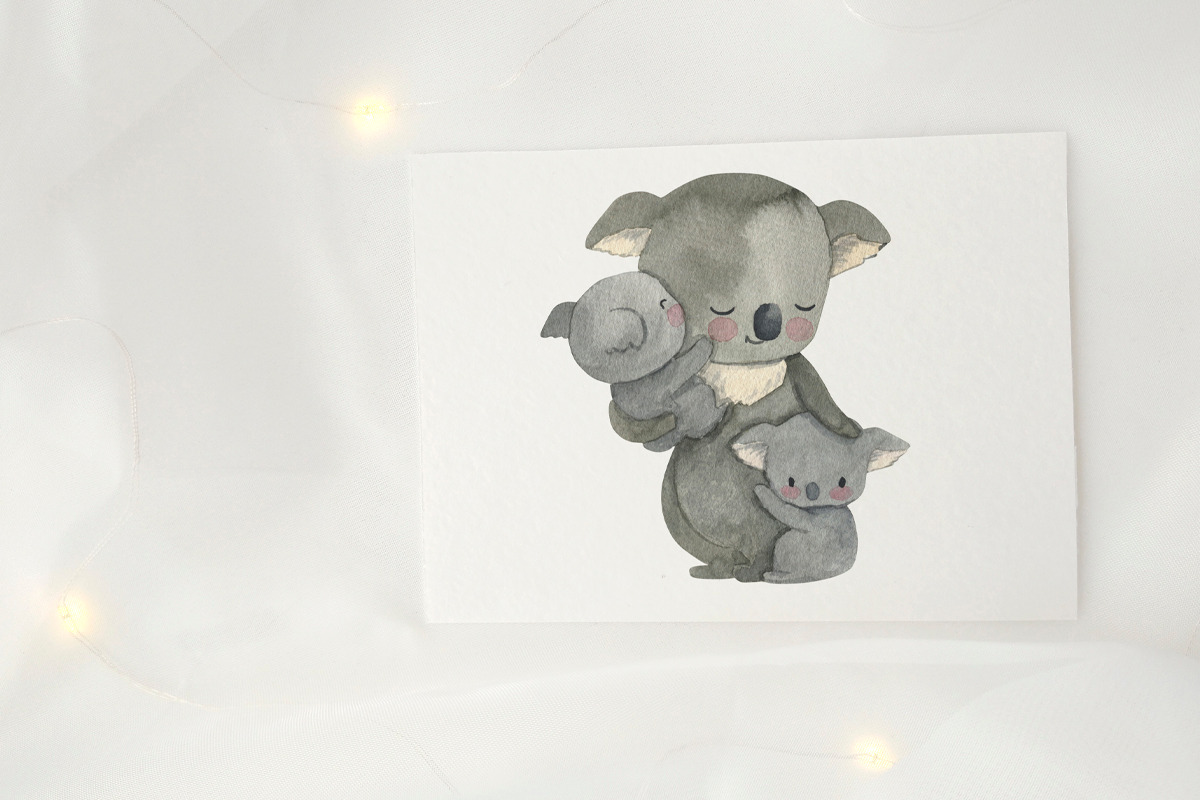 KOALA clipart. Watercolor, an Animal Illustration by OlliArtDesign (Photo 4 of 5)
