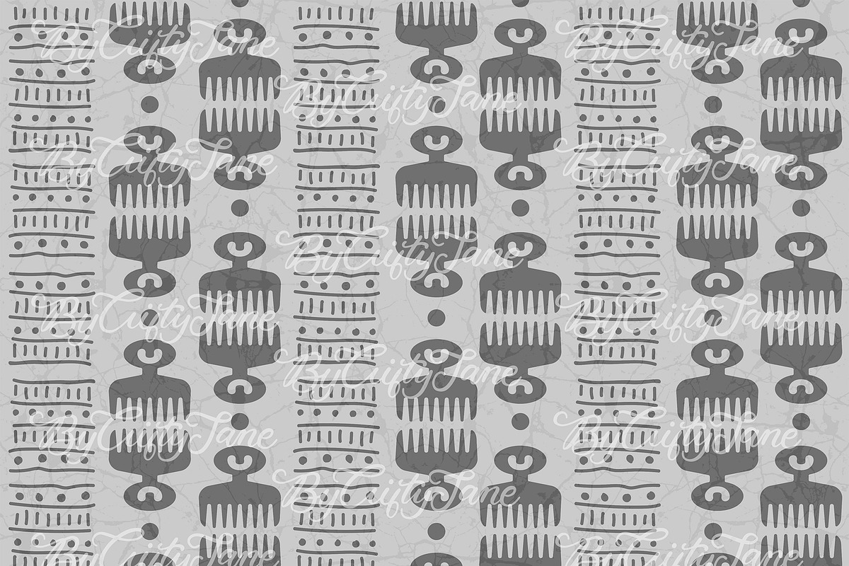 Adinkra DUAFE Pattern II, a Pattern Graphic by ByGiftyJane (Photo 2 of 11)