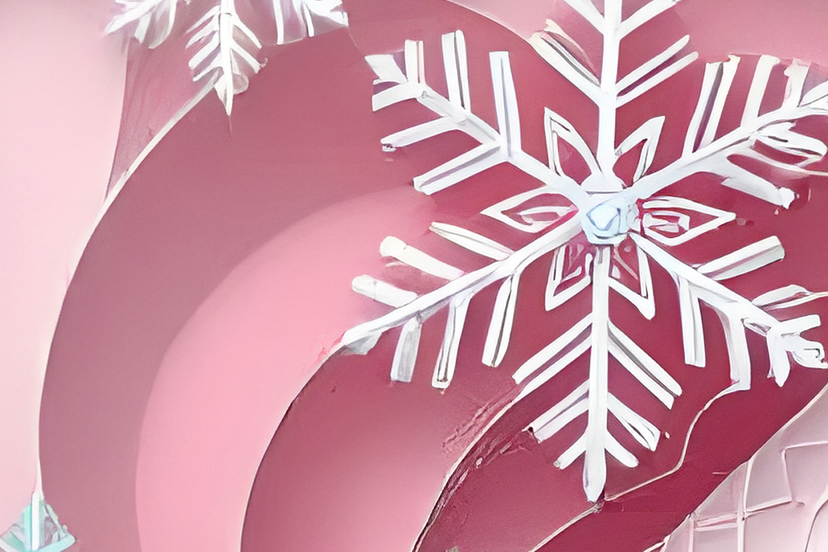 Abstract Wave Fractal Pink and Blue, a Decorative Illustration by Sharon Schwalbe (Photo 2 of 2)