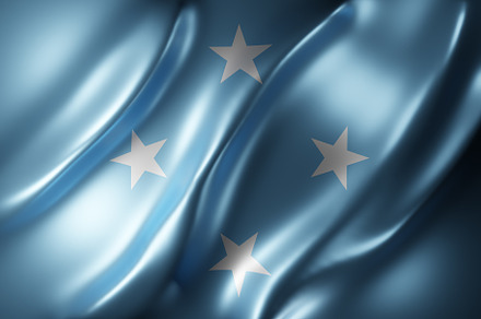 Micronesia 3d flag