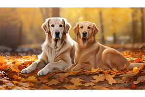 animal dog cat autumn ai generated, an Animal Photo by pikepicture