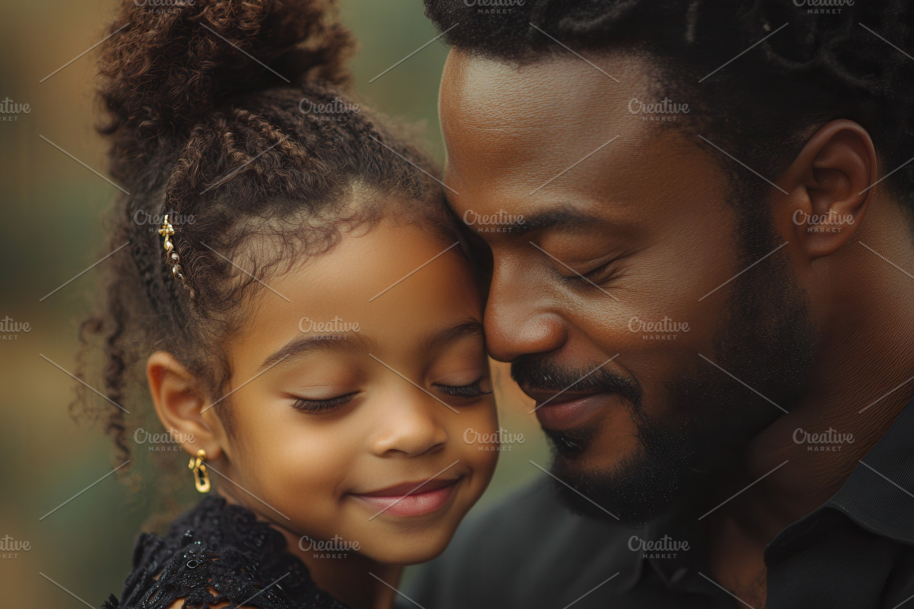 Father and daughter share a joyful m, a Photo by Tanuart