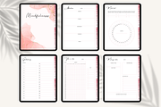 Pink Undated Digital Planner iPad, a Templates & Theme by HoneyGlowStudioCo (Thumbnail 7 of 9)