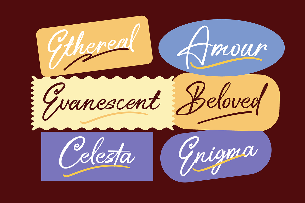 Ceylonite – Stylish Handwriting Font, a Script Font by Pokal Studio (Photo 9 of 16)