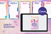 Colorful Happy Birthday Wish List, a Templates & Theme by TemplateCastleStore (Thumbnail 8 of 9)